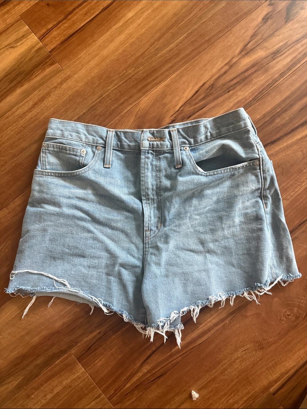 Madewell Light Blue Cutoff Denim Shorts